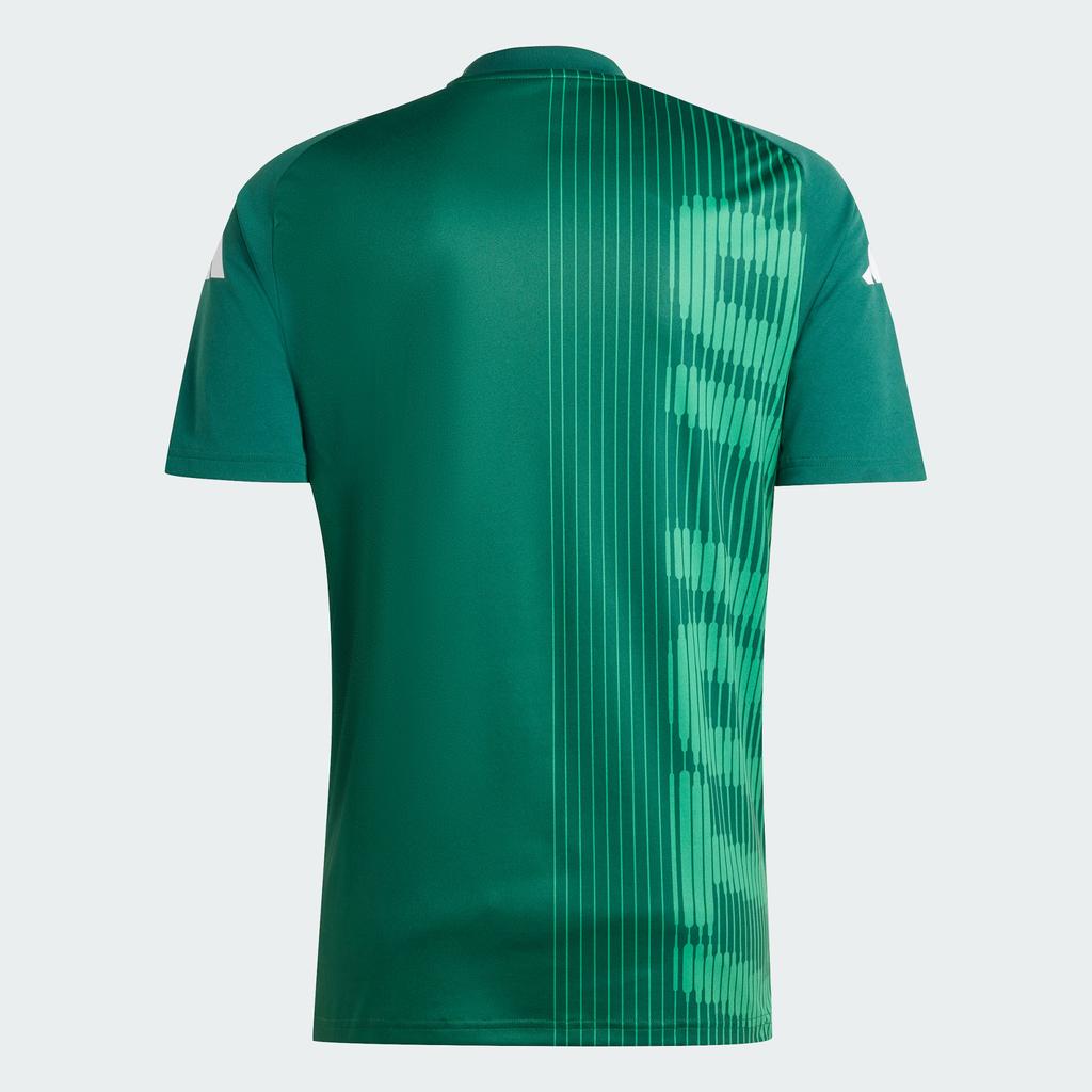 Adidas Italy Pre-Match Jersey Printed Round Neck Short Sleeve Soccer Shirt Men Tops Dark-Green IW7950