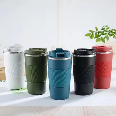 3e Generatie Roestvrij Staal & Siliconen Geïsoleerde Koffiebeker - Draagbaar, Stijlvol Zakelijk Cadeau met Logo Bedrukking