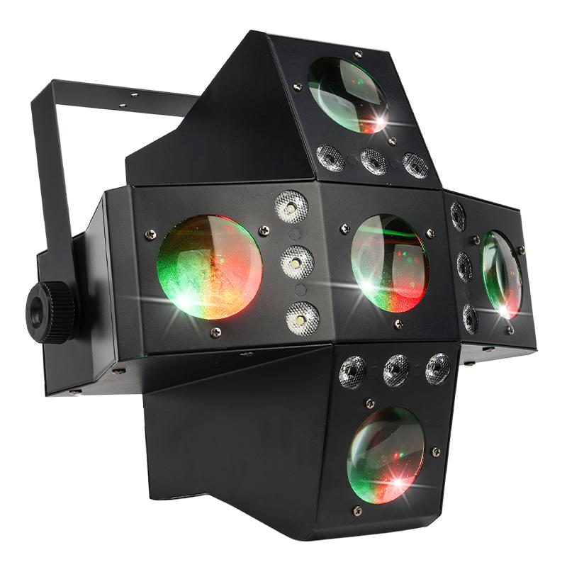 Light4Me Beamstorm LED RGB-W Lichteffekt Dynamische Beleuchtung für Party Fernbedienung