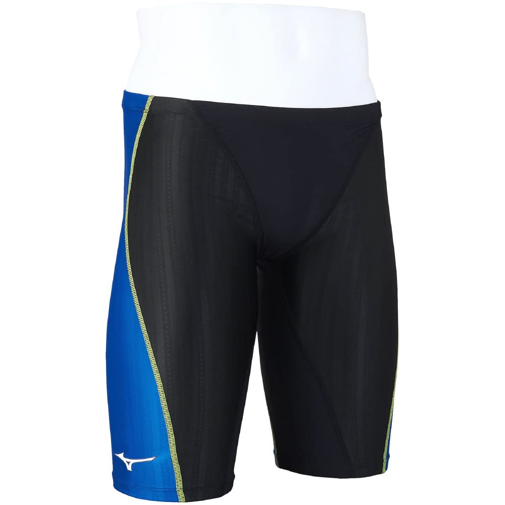 Mizuno FX SONIC SYNERGY Half Size 92 Size FINA Men's Spats, N2MBA030, (Black/Blue), 2XS, Approved.