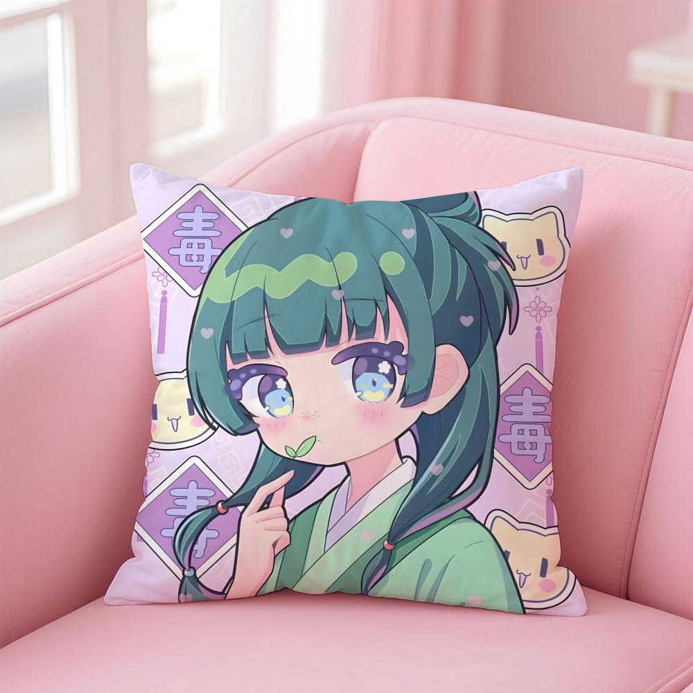 Anime Healing The AApothecary DDiaries Cushion Cover Pillow Case Soft Skin Friendly Fabric Comfort  Concealed Zipper