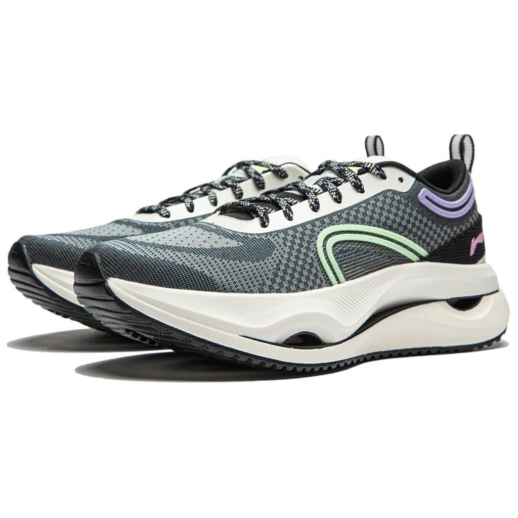 Li Ning Jing Hong Comfortable Versatile Commuting Trendy Shock Absorbing Wear Resistant Lightweight Rebound Low Top Running Shoes ARHU006-2