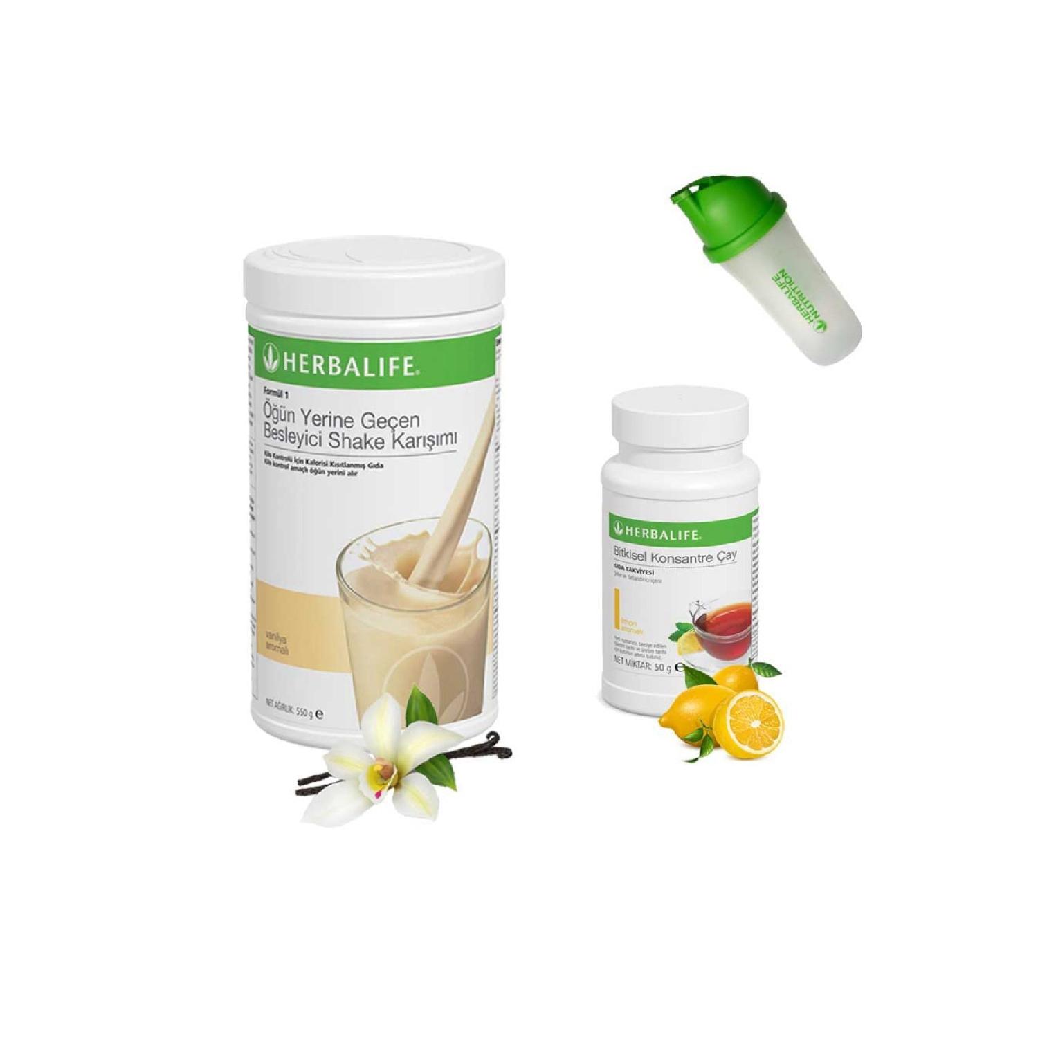 

Herbalife Shake Vanilla - Чай с лимоном - Алоэ Вера - Шейкер