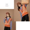 Floral Sweater Vest Women Autumn Winter Fashion Knitted Vest Sleeve Jackets  V Neck Woman Pullover Jumper Girl Sweater Retro English Wind