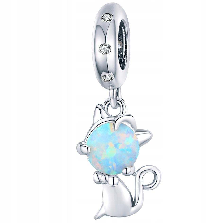 Charms Pearl Kitten S925 Pendant Beads Cat Colorful Pendant