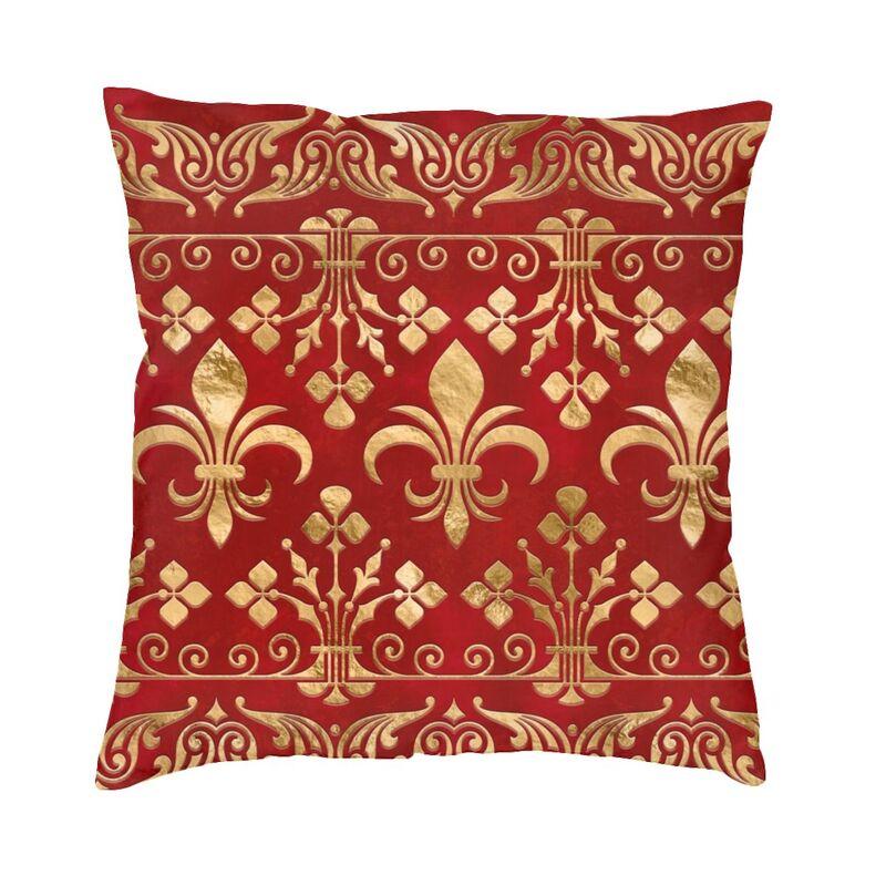 Federa per Cuscino Chic Personalizzata con Fiore di Giglio Fleur De Lis Morbida Carina Cuscino Decorativo per Soggiorno
