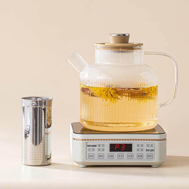 ZISIZ Electric Ceramic Tea Stove Set with Health Pot
