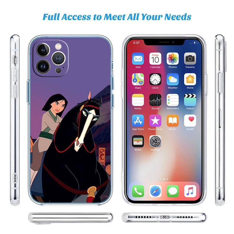Princess Mulan Transparent Phone Case for Motorola Moto Edge 20 30 40 50 S30 Fusion Ultra Pro Neo Lite
