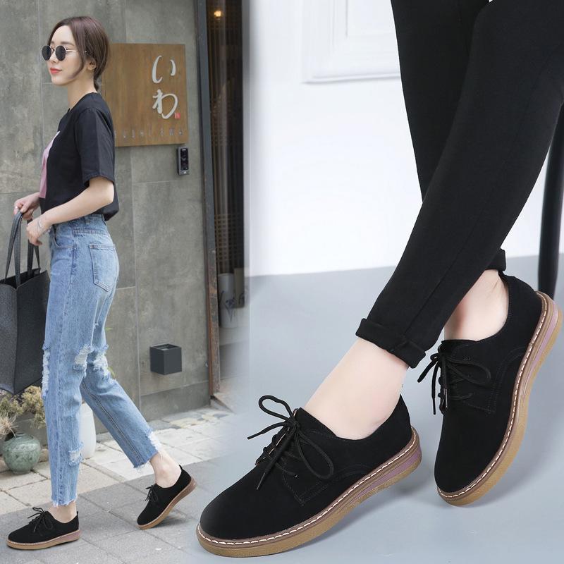 Spring 2020 Casual Ladies' Leather Shoes: British Style for Mothers