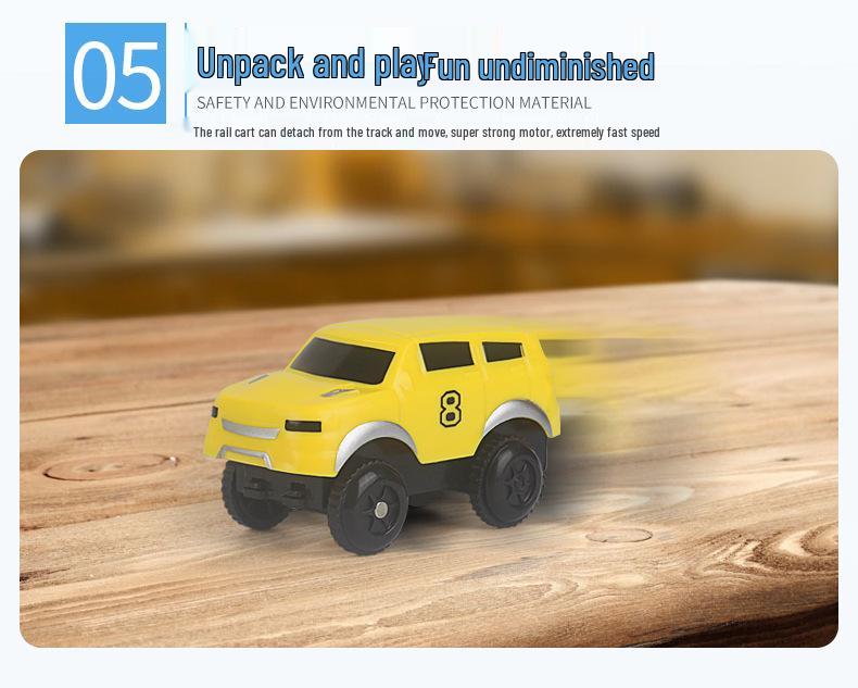 Children's Electric Double-Layer High-Speed Track Car - Versatile Educational Toy
