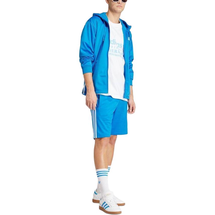 adidas Originals Logo Grafikdruck Rundhals Raglan Kurzarm T-Shirt Herren Oberteile Weiß IR9634