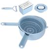 Food Shredder Chopper Multifunction Manual Vegetable Potato Grater Kitchen Utensils Blue