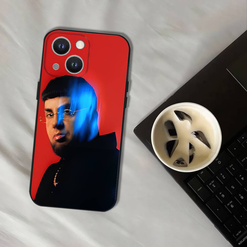 Rapper Maka Aura 2025 Tour Wear-resistant Phone Case For iPhone 17,16,15,14,13,12,11,Pro,XS,Max,XR,Plus Black Soft Cover