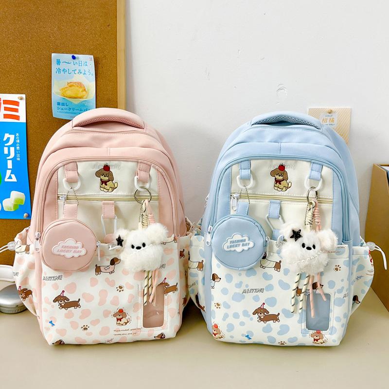 Schoolbag cartoon cute primary school students new 1011 schoolbag female ins niche cute fresh high value simple backpack