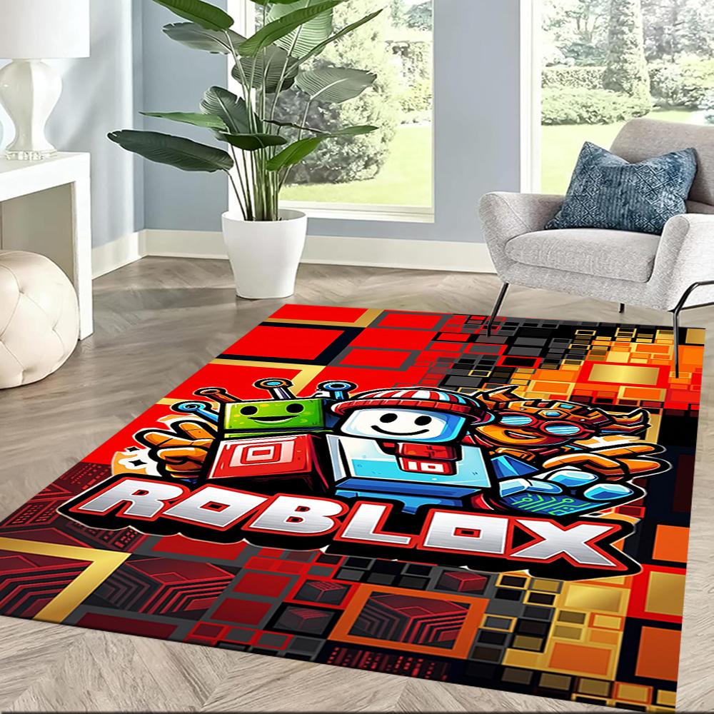 Roblox 397 Floor Mat Suitable for Entryway Playrooms Dormitory Hallway Anti-slip Rug Anime Office Decor Gift for Festivals