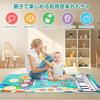 Multifunctional Folding Piano Mat, Toy Drum Set, Music Mat, 8 Keys, 6 Sea Creature Sounds, 17 Demo Songs, 6 Instrument Sounds, Recording and Playback,