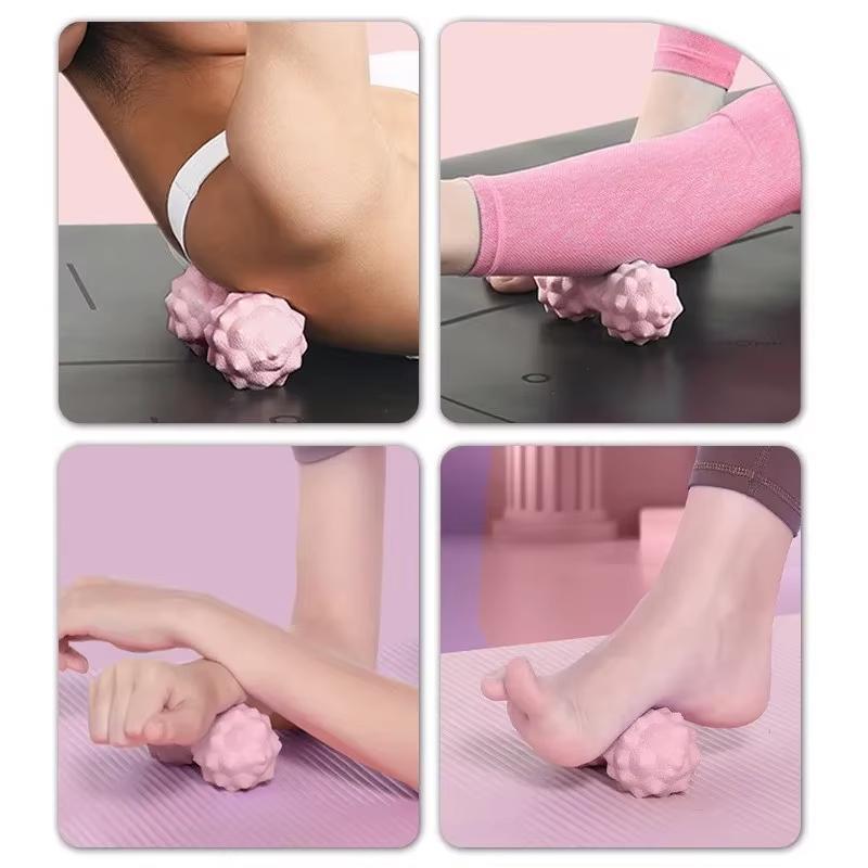 TPR Erhöhte Punkte Faszie Massageball Tiefengewebe Muskelentspannung Yoga Fitnessball Taille Rücken Fußmassagegerät Haltungsmeister