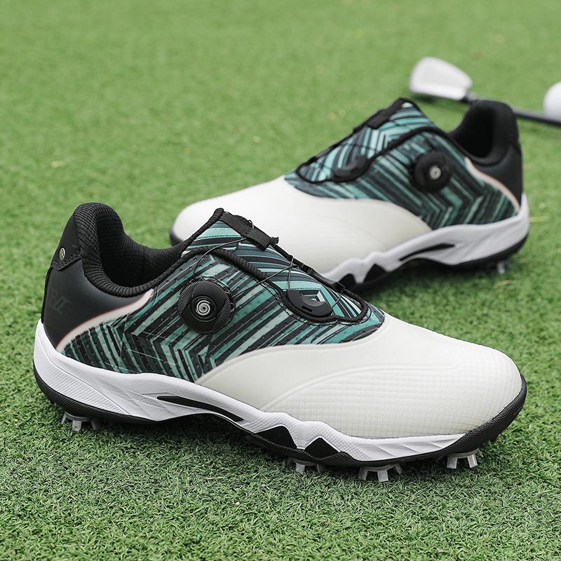 Nuove Scarpe da Golf alla Moda 2026 per Uomo Antiscivolo con Tacchetti Scarpe da Ginnastica da Golf Allacciatura Rapida Calzature per Golfista Maschile Scarpe da Ginnastica da Golf per Esterno