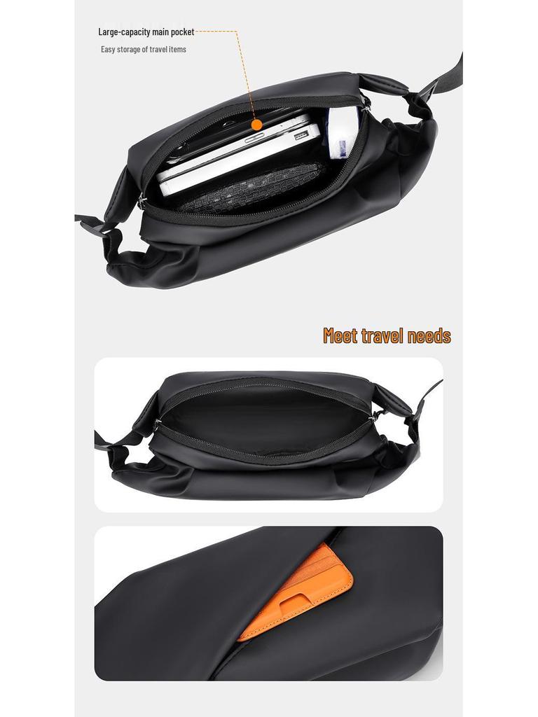 Men's Versatile Crossbody Chest Bag - Functional, Fashionable, Casual Commuter Waist Bag