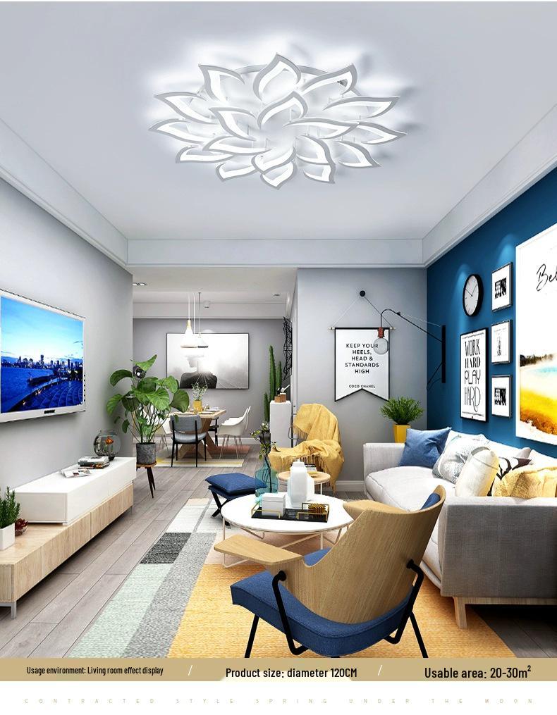 Modern Minimalist Dimmable LED Ceiling Light for Living Room, Bedroom, or Hall