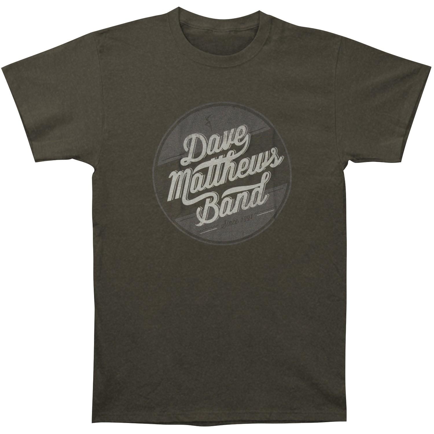 Men s Dave Matthews Band Circle Logo Slim Fit T-Shirt Mens Womens Tees Top  Charcoal 4XL