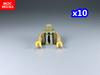 10pcs MOC Bricks Suit Chef doctor Body Part Torso Building Blocks Accessories Assembles Particles Toys Gifts