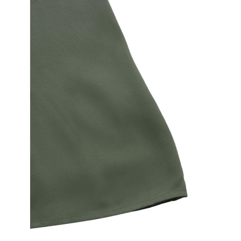 Rochie de vară MIDI pentru femei, cu crăpături, culoare solidă, fără mâneci, cu guler rotund