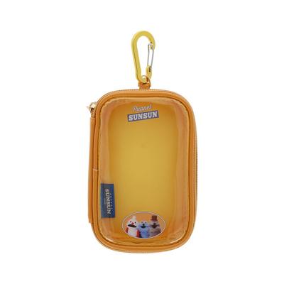 Stationery Puppet Goods Mini Clear S2338890 Sun-Star Sun-Sun Pouch, Yellow,