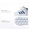 Grand Court Synthetic Leather Fashion Comfortable Durable Mid-Top Walking Shoes Baby Shoes White JR2579