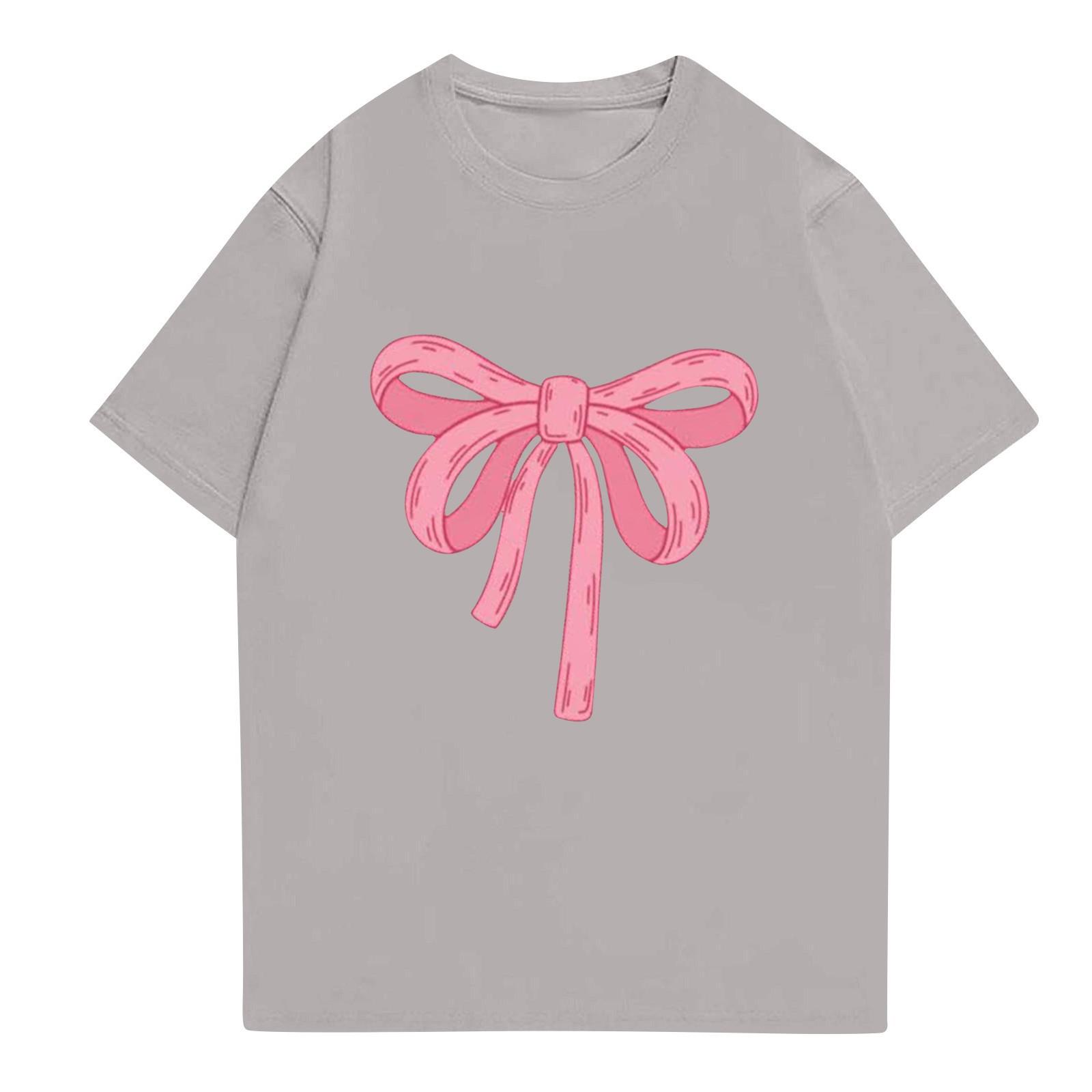 

Женская летняя модная повседневная блузка с коротким рукавом и принтом R-образным вырезом L