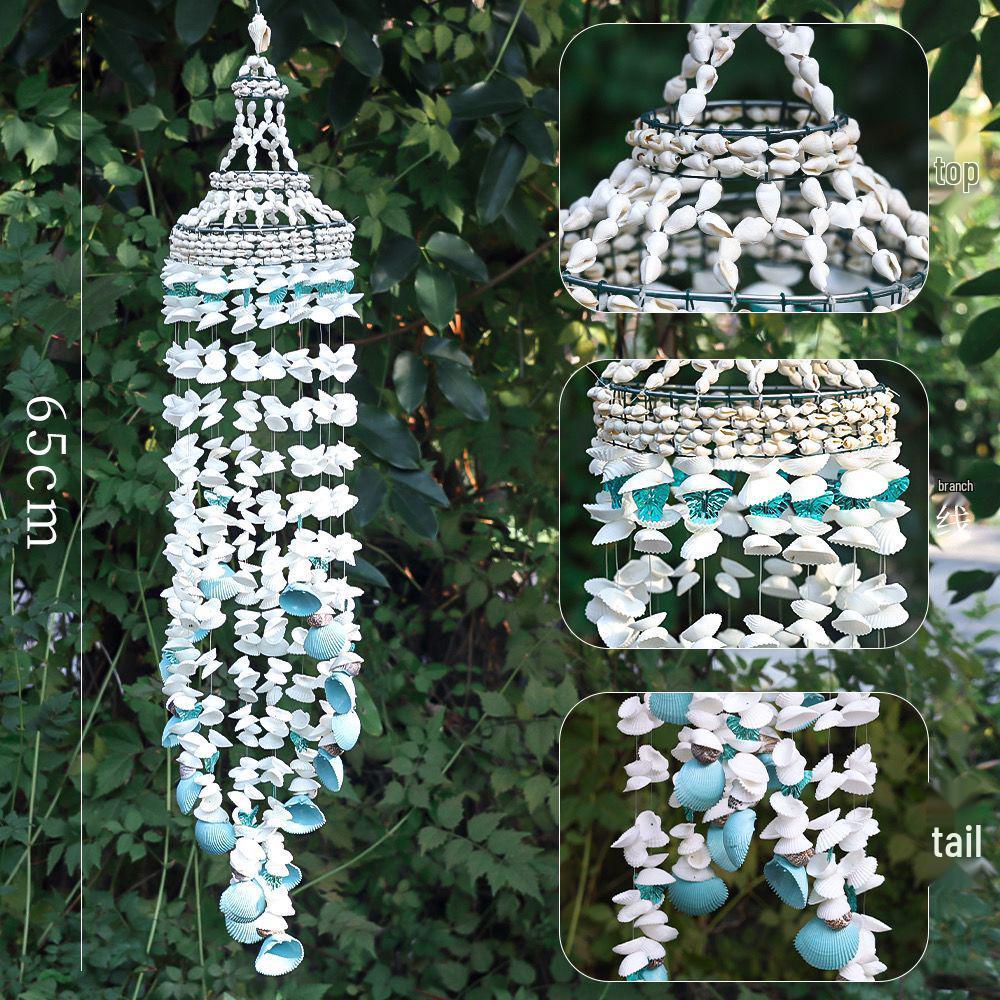 

Handmade 7-Star Seashell Wind Chime - New Chinese Style Bedroom Decoration & Birthday Gift