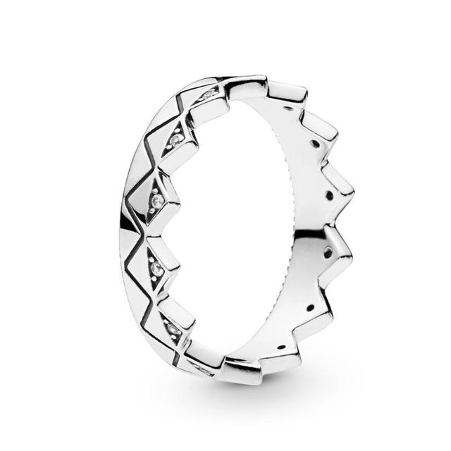 Anel Empilhável Cor Ouro Estilo Europeu Coroa Flor Anel de Dedo Para Mulheres Esposa Joia de Casamento Noivado Oferta Especial