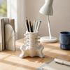 Realistic Pelvis Base Simulated Spine Pen Holder, Creative Skeleton Desktop Organizer, Durable Anatomical Desk Decor PLA 3D Printed Anatomy