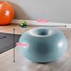 Ongwan Balance Ball, Donut Shape, Yoga Ball, Core Training, Balance Training, Inflatable, Pump Included, 50cm (Blue)