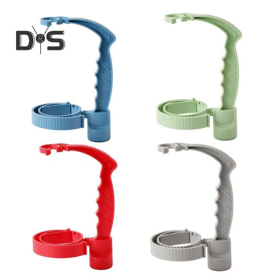 Beverage Handle with Bottle Opener Adjustable Bottled Drink Carrier Grip Pouring Handle Reusable Cola Soda Water Bottle Plastic Grab Handle