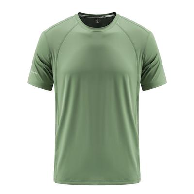Sports Running Quick Drying T-shirt Ice Silk Short Sleeve Round Neck Large Elastic Breathable Fitness Training Clothes