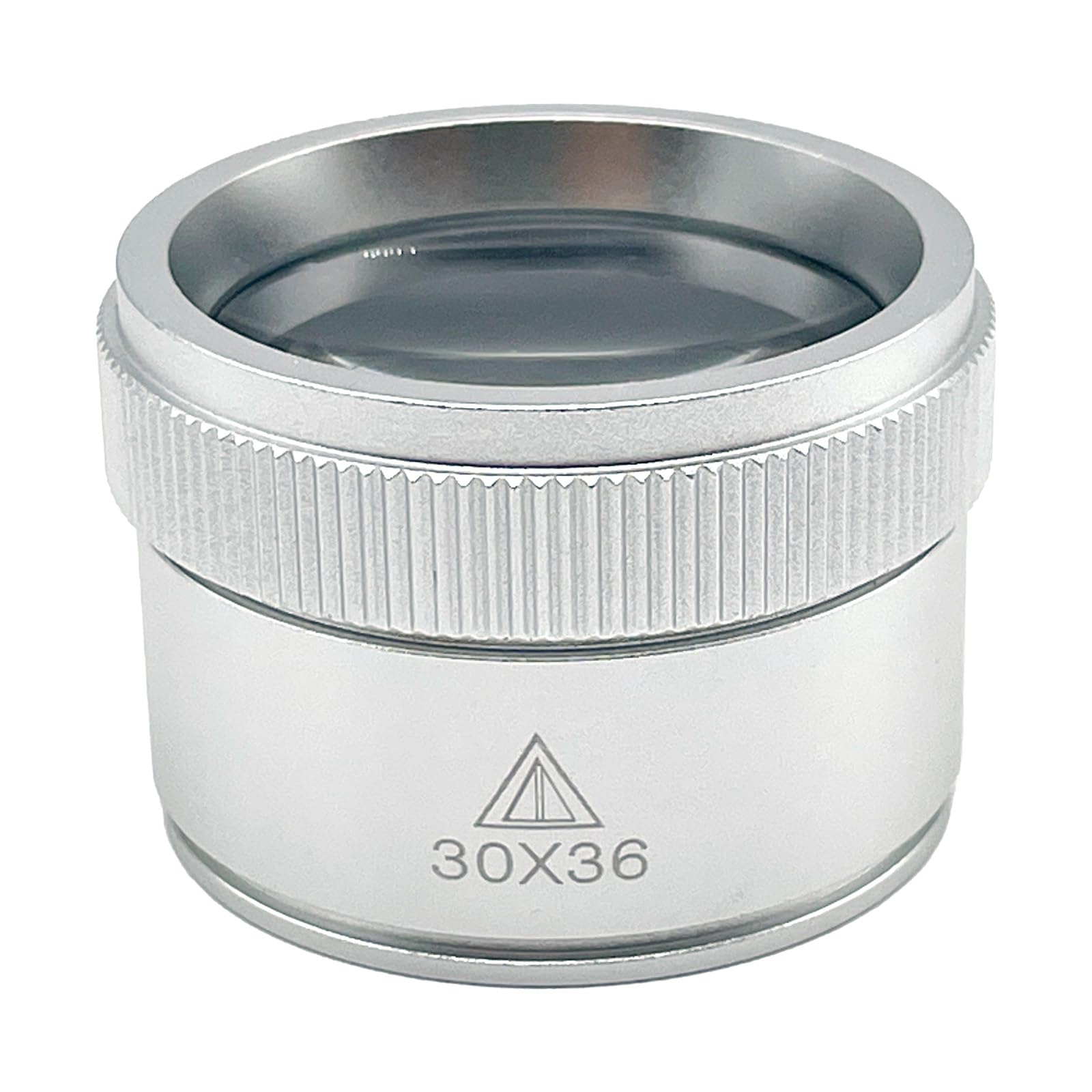 

SENTO JONA Portable 30x Magnifying Glass for Jewelry, Pendant, Compact, Handheld, Watch Repair, Appraisal, Observation, and Gemstone Appraisal, Silver