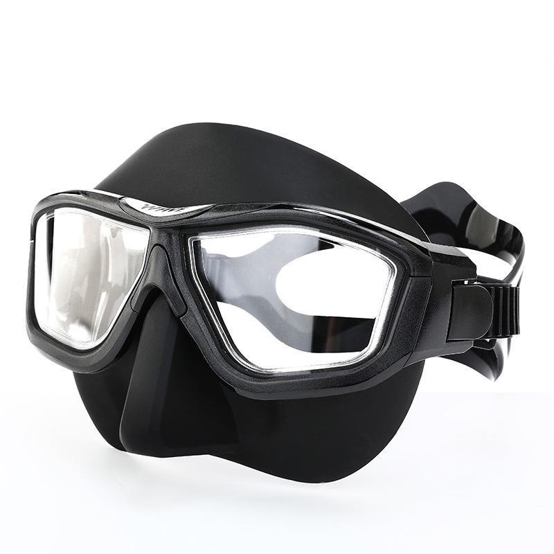 WAVE Professional Anti-Fog Large Frame Full Face Freediving Snorkel Mask