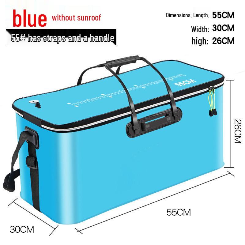 Foldable EVA Fishing Bucket with Fish Protection and Multi-Purpose Design