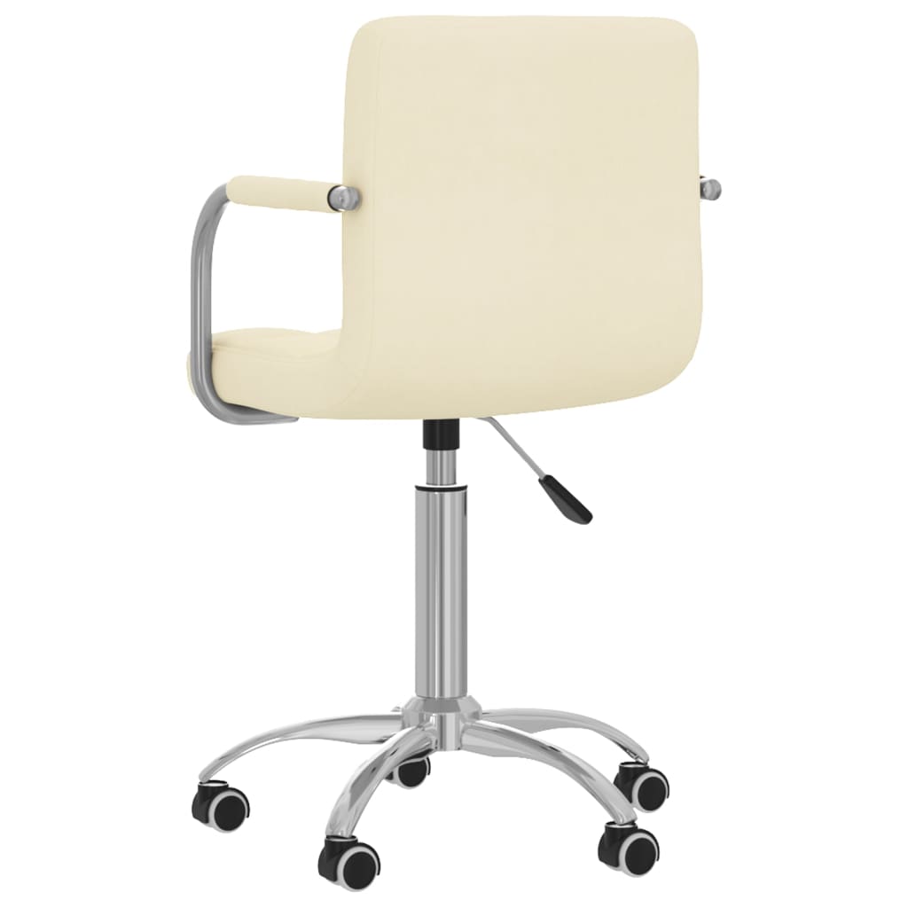 Dining Room Chair Swivel Cream Fabric