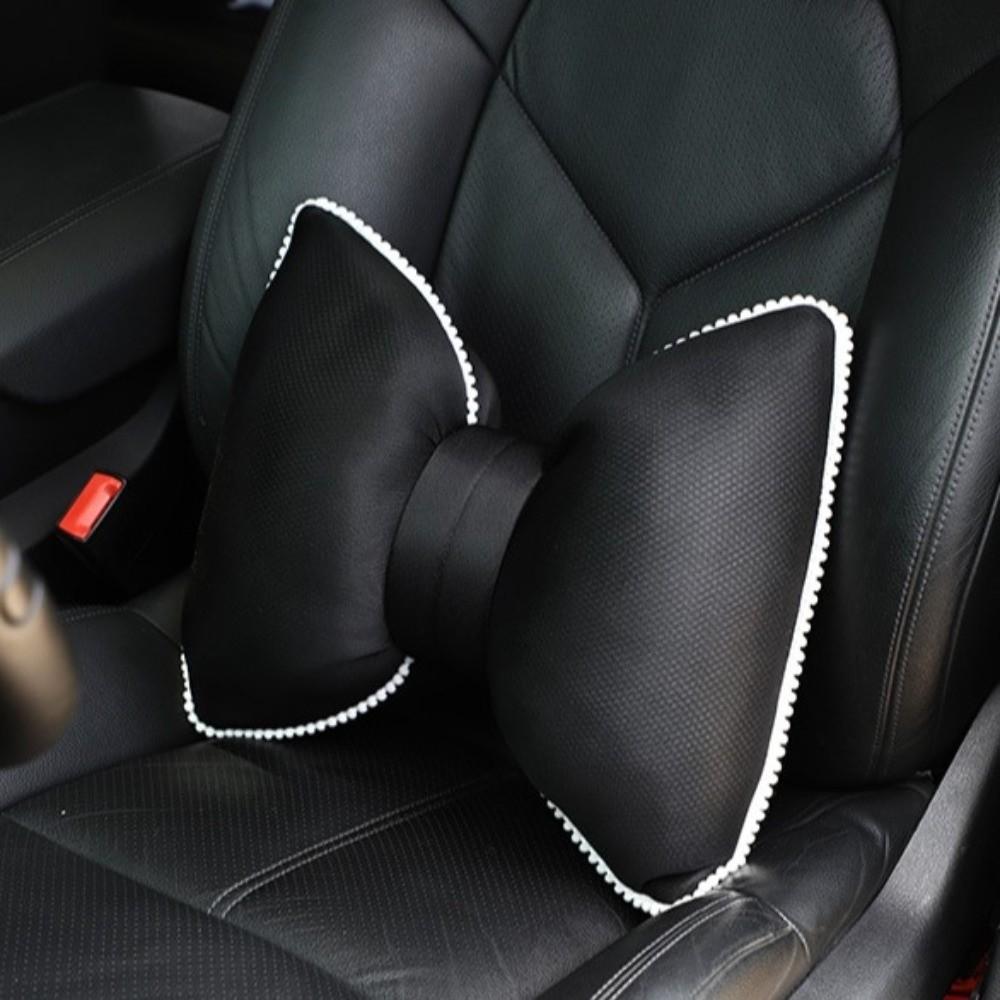 Pink Black Car Headrest Neck Pillow Bow Summer Fashion Car Headrest for Car Interior Additions