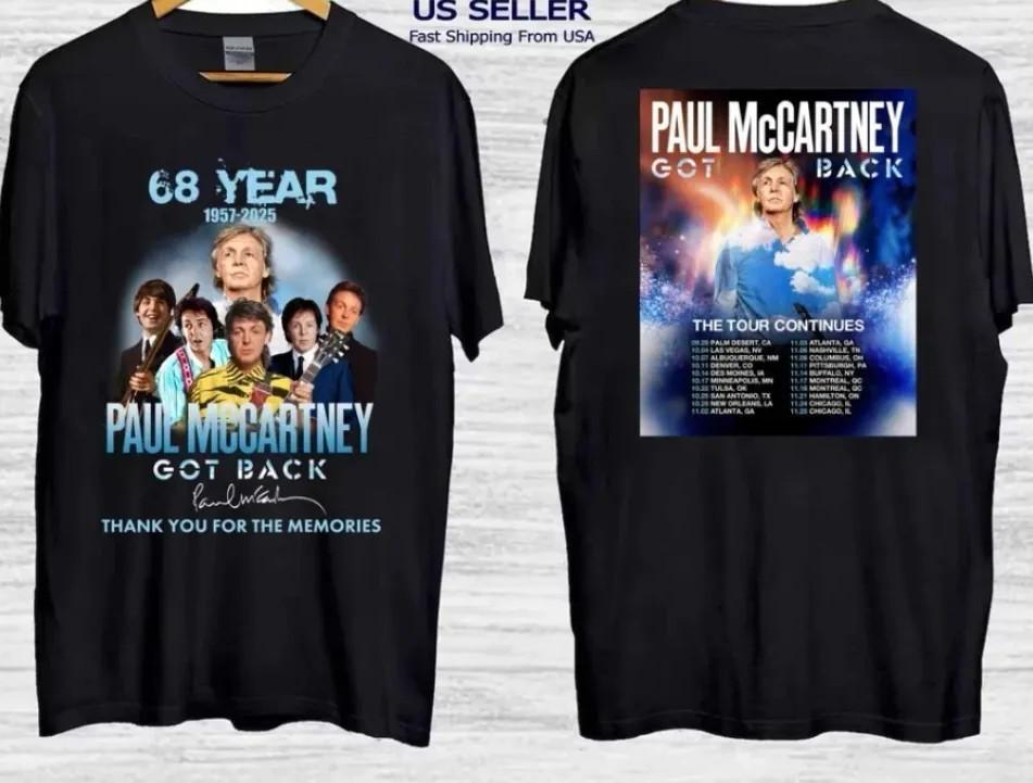 P mccartney Merch Tour 2025 North America Anniversary T-ShirtTshirt Unisex T-Shirt M