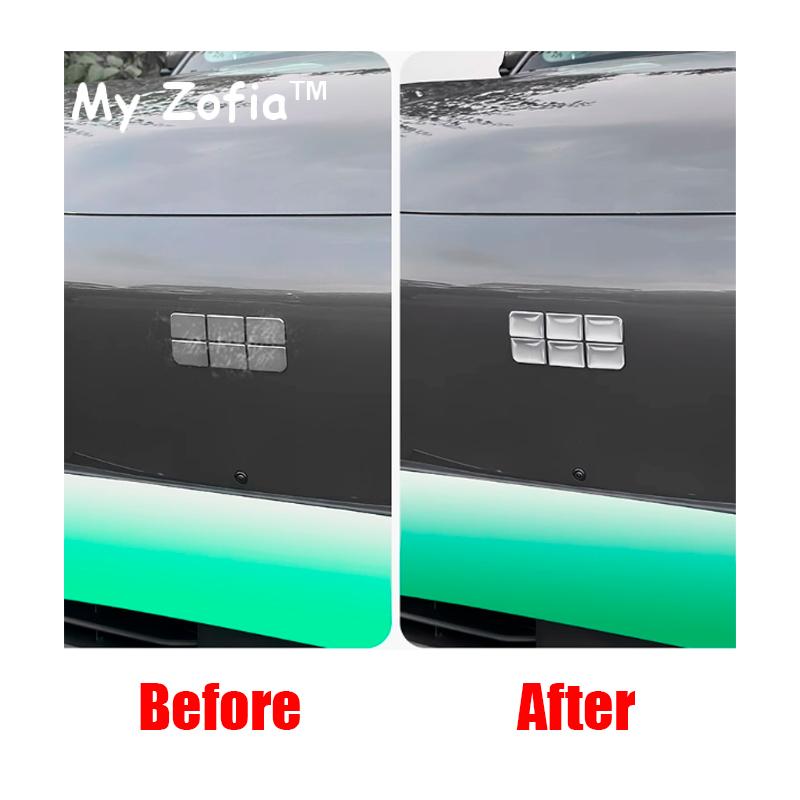 For Geely EX5 Galaxy E5 2024 2025 2026 Car Logo sticker Steering wheel Logo transparent button protection sticker Accessories