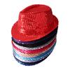 Sequin Dance Jazz Cap Shiny Glitter Jazz Hat Role Play Prop Sequins Fedora Hat  Party