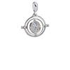 Harry Potter Sterling Silver Time Turner Slider Charm with Crystals