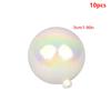 10Pcs Colorful Ball Cake Topper Transparent Balloon Cupcake Diy Decoration For Birthday Party Wedding