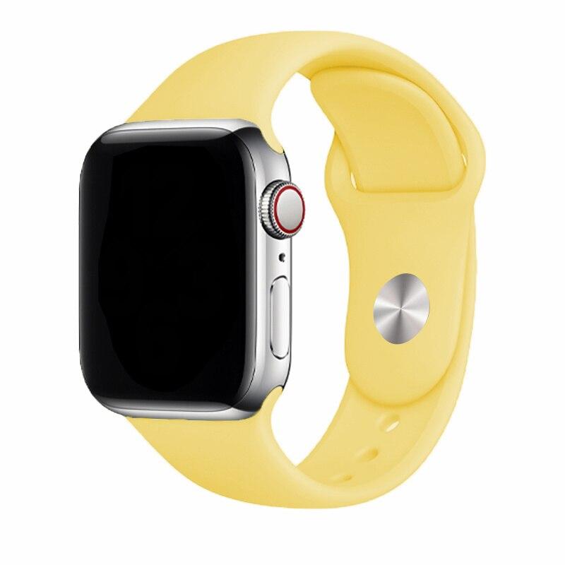 Silikonový řemínek pro řemínek Apple Watch 44 mm 49 mm 45 mm 41 mm 40 mm 42 mm 38 mm náramek iwatch série 9 7 se 3 4 5 6 8 Pásek Ultra2