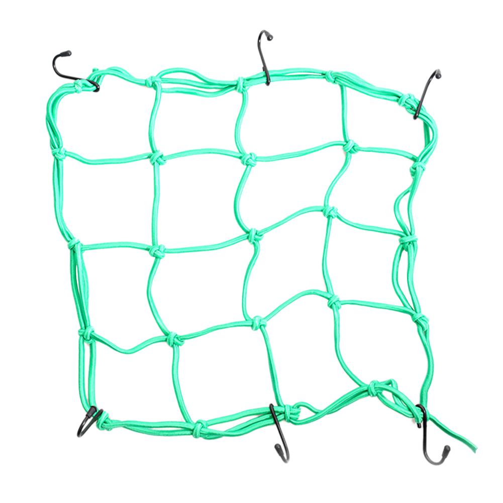 Elasticated Bungee Cargo Luggage Package Net With 6 Hooks For Rear Bicycle Bag Basket Scooters Motorcycle Helmet Cargo Net New