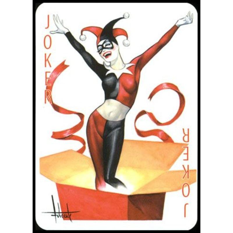 Custom Aluminum Tin Sign Art - Vintage Playing Cards and Women Wall Decor