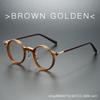 2025 New Retro Fashion Reading Mirror Men's Classic Round Frame Punk Metal Anti Blue Light Presbyopia Glasses